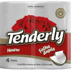 Papel Higiênico Tenderly Folha Dupla Neutro 30m – C/ 4