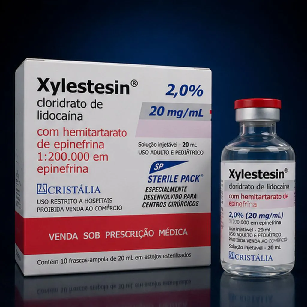 Lidocaína Xylestesin 2% 20 ML Sem Vaso
